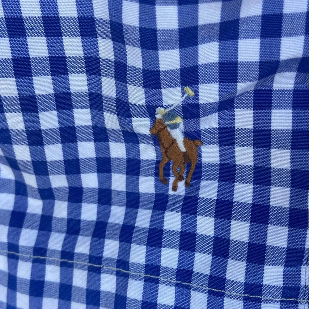 POLO Ralph Lauren Swim Trunks.‎ Blue gingham. Size 2XB